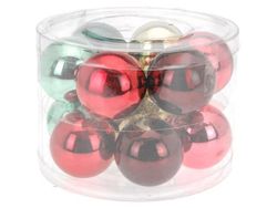 Набор шаров стеклянных 12X40mm, в цилиндре "Fairtale"
