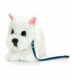 Semnătura Cuddle Puppy West Terrier pe lesă 30 cm, cod 42897