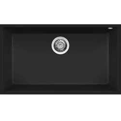 cumpără Chiuvetă bucătărie Elleci QUADRA 130 (760x440 mm) UNDERMOUNT 40 FULL BLACK în Chișinău 