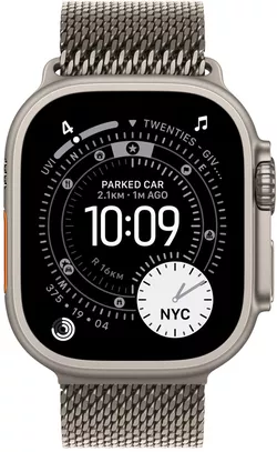 купить Смарт часы Apple Watch Ultra 3 GPS + Cellular 49mm Natural Titanium Case with Natural Titanium Milanese Loop - Medium MEWY4QI/A в Кишинёве 