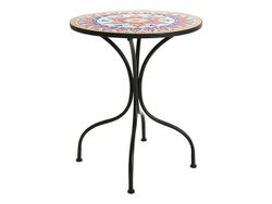 Masa Bistro Mozaic 60X72cm, metal/piatra