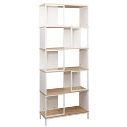 cumpără Raft de birou Deco Loreto 6 nivele 70x30x180H Oak/White în Chișinău 