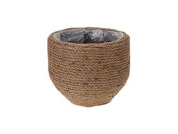Кашпо плетеное D27cm, H22cm