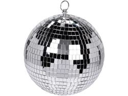 Шар елочный зеркальный "Disco" 150mm серебряный
