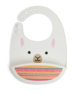 Силиконовый нагрудник Fold & Go Skip Hop Zoo Лама