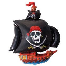 Шарик с Гелием - Пиратский Корабль - Черний