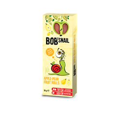 Dulciuri naturale de mere și pere Bob Snail, 30g