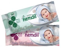 Салфетки влажные Nemdil Baby 72