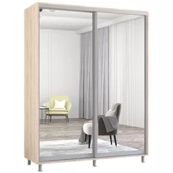 cumpără Dulap Mobildor-Lux Aron cu uși glisante din oglinzi (170x60x230H cm) Sonoma în Chișinău 