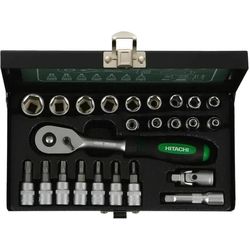 купить Набор ручных инструментов Hitachi-Hikoki 774010 Set 25 chei tubulare 1/4" в Кишинёве 