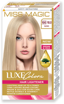 Краска для волос, SOLVEX Miss Magic Luxe Colors, 108 мл., 100 (10.0) - Блонд