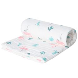 cumpără Set de perne si plapume Akuku A0686 Flamingos, paturica din muselina 110x105cm în Chișinău 