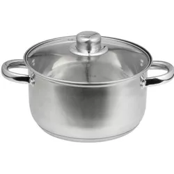 купить Кастрюля Ambition 60832 Domotti, Santo, 18cm, 2.1L Stainless Steel, Tempered Glass в Кишинёве 