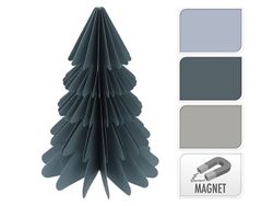 Decorat suspendabil din hartie cu magnet "Brad" 23cm