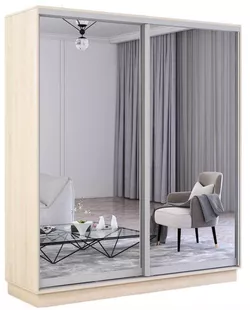 купить Шкаф Mobildor-Lux Fox uși glisante din oglinzi (170x60x220H cm) Sonoma в Кишинёве 