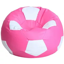 купить Кресло-мешок BeanBag BM6111, Mяч из экокожи Ares, L, розовый с белым в Кишинёве 