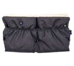Муфта для коляски из натуральной шерсти Womar Zaffiro IMove Graphite