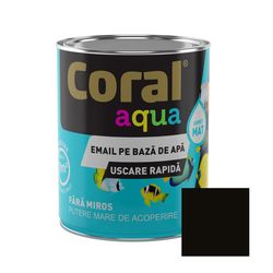 CORAL AQUA Email pe Baza de Apa, Negru Carbon 0,6 L