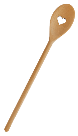 Ложка деревянная вырезанная 35 cm