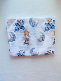 Муслиновая пеленка Pampy 100*80 см Bear