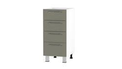 Kitchen lower cabinet with 4 boxes, 400 mm