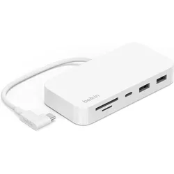 купить Переходник для IT Belkin INC011BTWH multiport Ethernet 6in1 USB-C в Кишинёве 