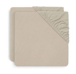 купить Детское постельное белье Jollein 2511-507-00093 Cearsaf cu elastic Jersey Nougat, 120x60cm, 2buc в Кишинёве 