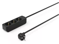купить Фильтр электрический Hama 223012 3-Way Power Strip Touch Protect 1.4m black в Кишинёве 