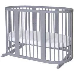 cumpără Pătuț Ingvart 1727012 9in1 Smart Bed Rotund Gri (transformabil), 72x72x120cm în Chișinău 