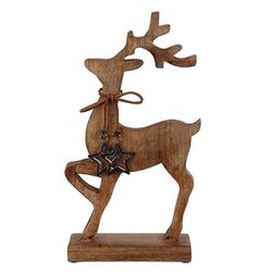 cumpără Decor Promstore 52560 Statueta Cerb in picioare, 20x36cm, lemn în Chișinău 