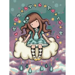 купить Картина по номерам Ideyka (KHO8672) April's Showers Santoro Gorjuss Collection, 30х40 в Кишинёве 