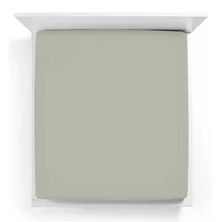 cumpără Lenjerie de pat Formesse 035-13-0633 Fitted Sheet Bella Gracia standard 140x190-160x220 Grey green în Chișinău 