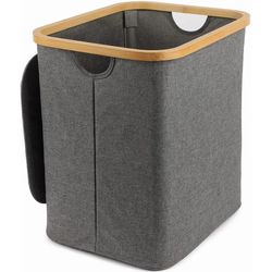 купить Корзина для белья Jumi CD-306912 Cos pentru rufe, capacitate 80L, Gri в Кишинёве 