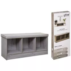 купить Полка для обуви 5five 55773 3 sectiuni 105x34x49.5cm, gri в Кишинёве 
