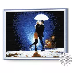 купить Картина по номерам Art Gallery GA70007 Mozaic cu diamante 40x50cm In doi iarna в Кишинёве 
