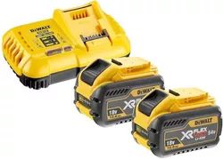 купить Зарядные устройства и аккумуляторы DeWalt FLEXVOLT DCB118Y2 + 2 acumulatoare Li-Ion 18/54V 12Ah в Кишинёве 