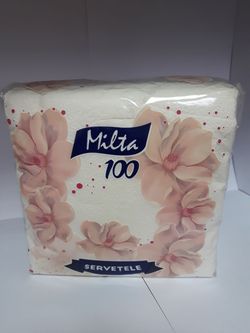 Șervețele "Мilta-100" 33*33 (albe)