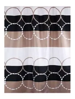 купить Занавеска для ванной Bisk 04438 TXT CIRCLE 180x200 в Кишинёве 