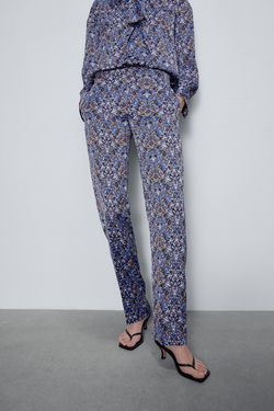 Брюки ZARA Цветочный принт 2487/153/400 zara.