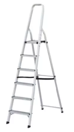 купить Лестница Lider-Tech AF0106A Scara cu suport aluminiu, 6 trepte, H=1.88m, sarcina max.150kg в Кишинёве 