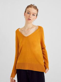 Трикотаж Stradivarius Горчичный 1504/411/330
