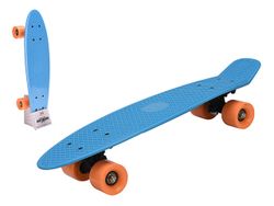 Skateboard XQMAX 57X9cm, max 80kg, in stil racing, albastru