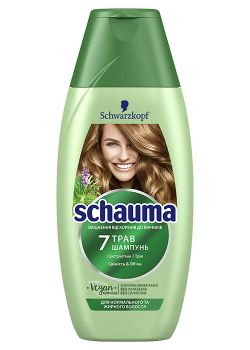 Шампунь для волос Schauma 7 трав для нормальных и жирных волос 400 мл