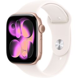 купить Смарт часы Apple Watch Series 11 GPS 46mm Rose Gold Aluminium Case with Light Blush Sport Band - M/L MEV74ET/A в Кишинёве 