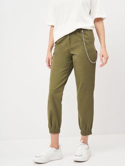 Брюки Stradivarius Зеленый 1444/443/551