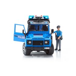 Set Mașina Poliției Land Rover Defender cu un polițist, cod 42278