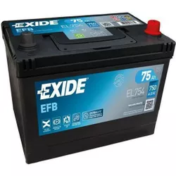 купить Автомобильный аккумулятор Exide Start-Stop EFB 12V 75Ah 750EN 270x173x222 -/+ (EL754) в Кишинёве 