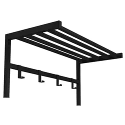 cumpără Cuier pentru haine Bofigo Metalic si spatiu de depozitare, 69x34x32,5 cm, Negru (21-20-06) în Chișinău 