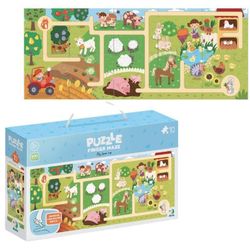 cumpără Puzzle Dodo 300586 Puzzle-labirint Călătoria mea prin fermă, 10 el. în Chișinău 