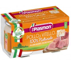 Plasmon Piure din carne de vitel cu gaina (6+ luni) 2 х 80 g